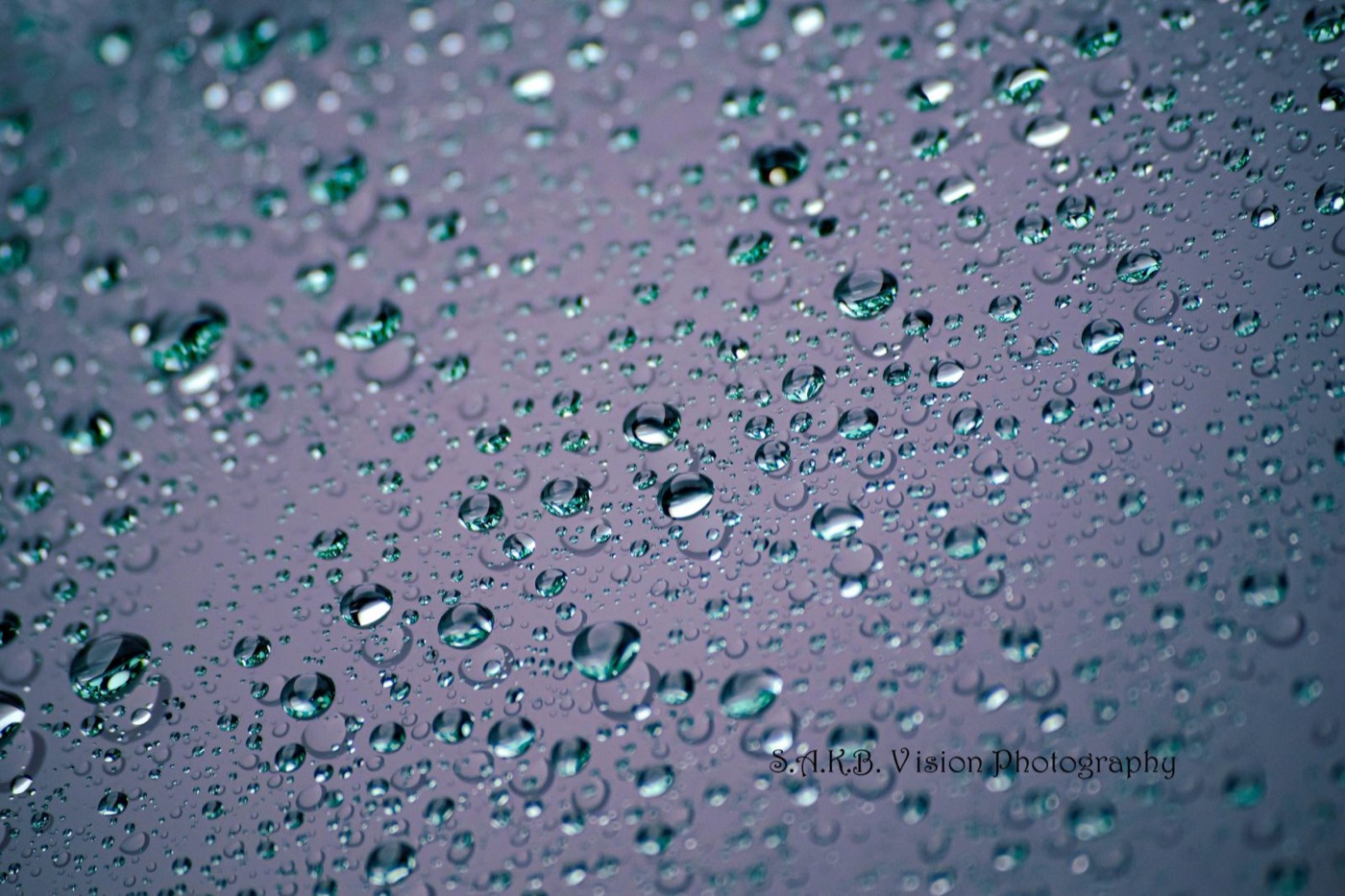 Rain drops on glass